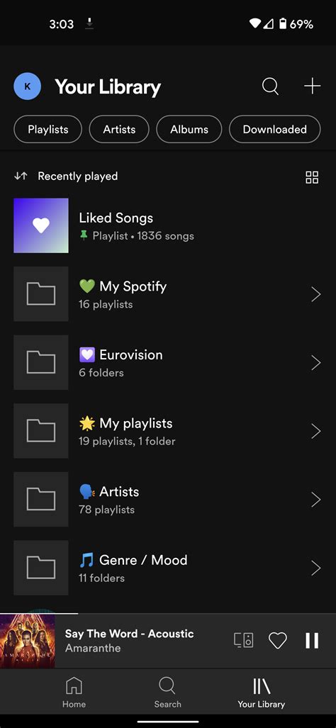 spotify library