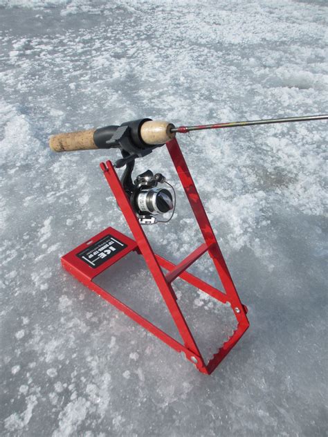 strap-on ice fishing rod holder