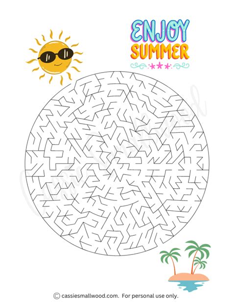 Summer Maze Printable