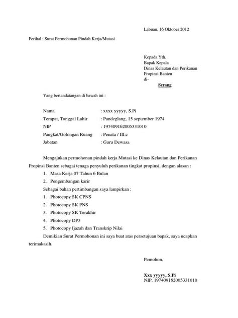 surat permohonan