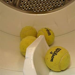 Tennis balls in dryer