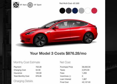 tesla monthly payments