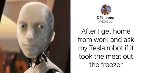 Tesla Robot Meme Template