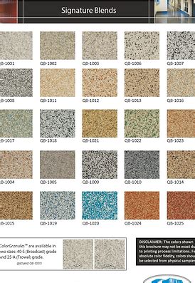 Torginol Quartz Color Chart