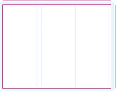 Tri Fold Brochure Template Blank