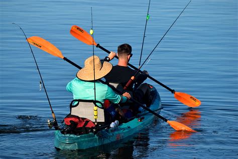 two person fishing kayak efficiency