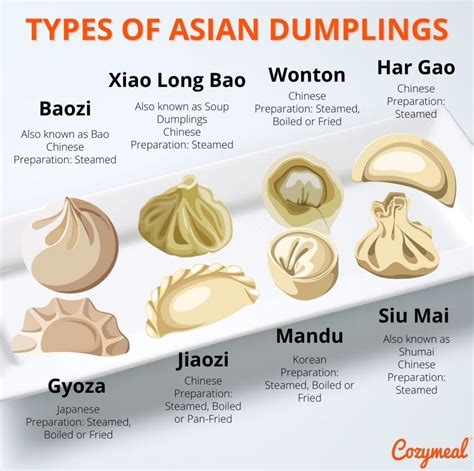 Types Of Dumplings Chart