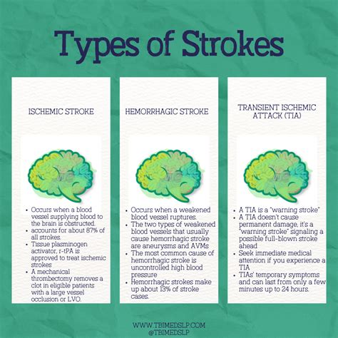 Types Of Stroke Chart