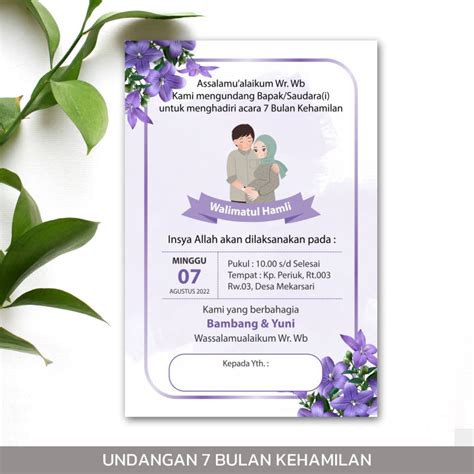 Undangan 7 Bulanan