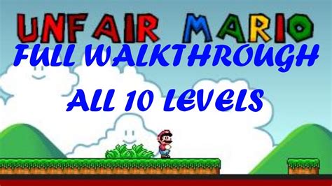 Unfair Mario Walkthrough