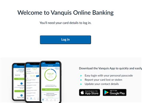 Vanquis App login