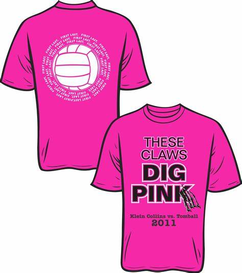 Volleyball Pink Out Shirts