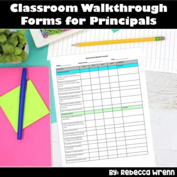 Walkthrough Forms For Principals
