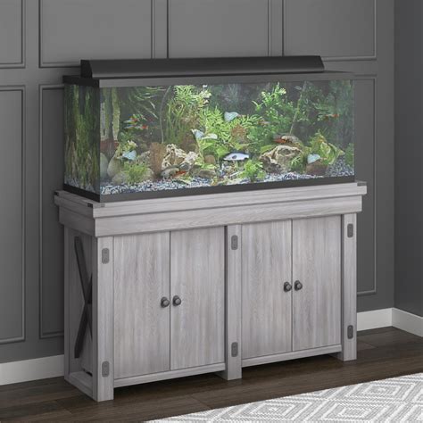 wooden fish tank with stand