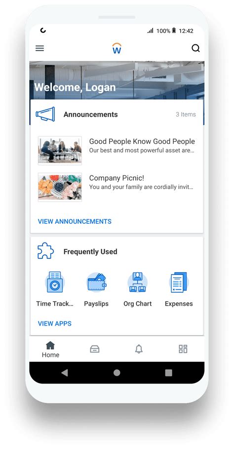 Workday Mobile App Profile