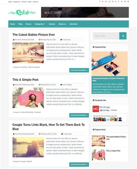 Wp Blog Template